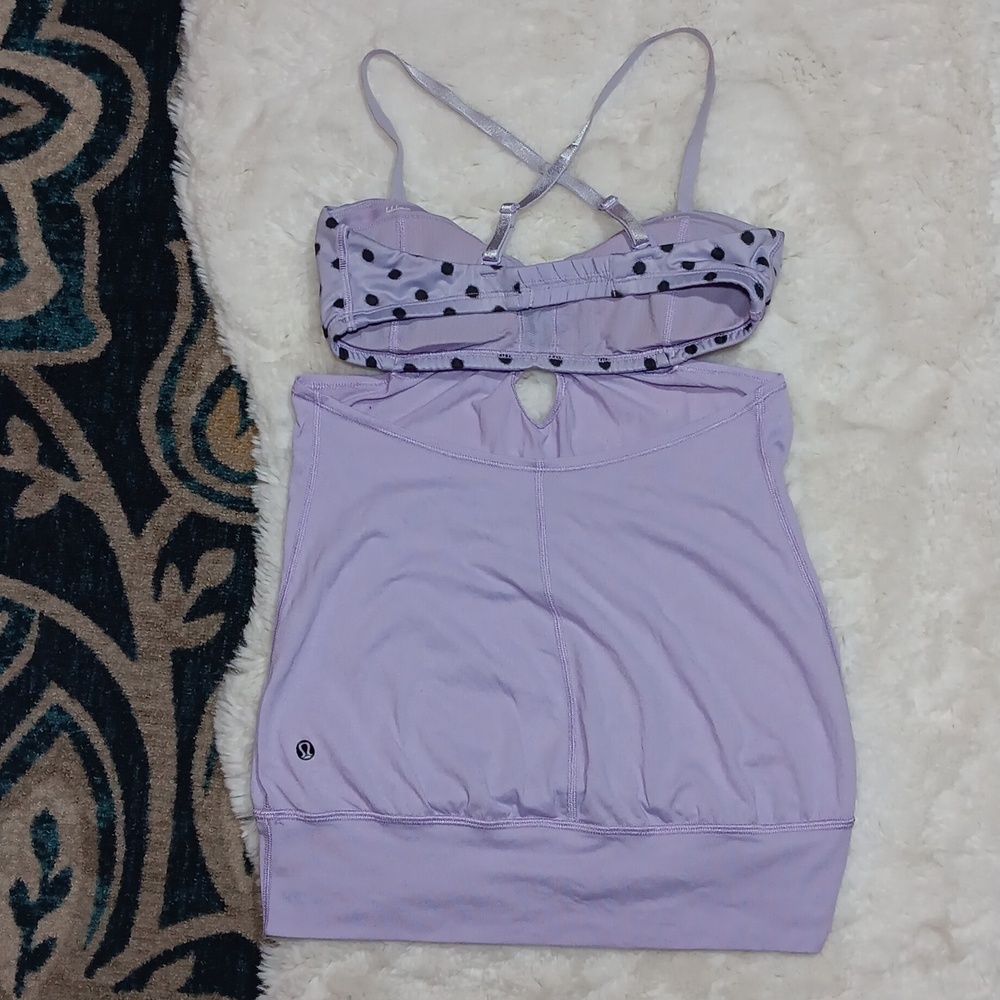 Lululemon athletic purple tank top womens sz 4 - Picture 3 of 11